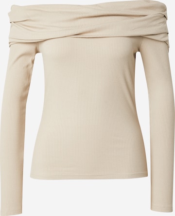 T-shirt TOPSHOP en beige : devant