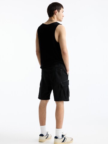 Pull&Bear Loose fit Cargo Pants in Black