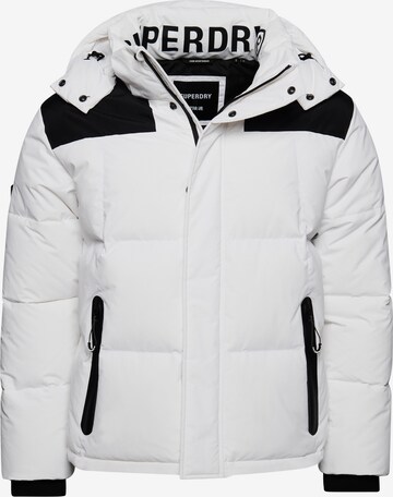 Veste d’hiver Superdry en blanc : devant