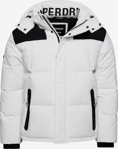 Superdry Winterjas in de kleur Zwart / Wit, Productweergave