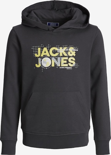Jack & Jones Junior Sweatshirt 'Dust' in hellgelb / grau / anthrazit / weiß, Produktansicht