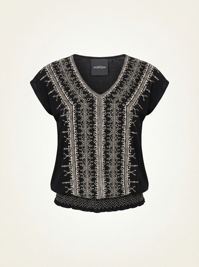 KOROSHI Bluza u crna / bijela, Pregled proizvoda