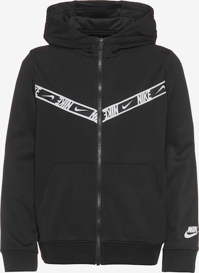 Nike Sportswear Sportiska jaka 'Repeat', krāsa - melns / balts, Preces skats
