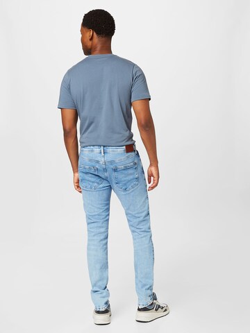 Pepe Jeans Slimfit Kavbojke 'STANLEY' | modra barva