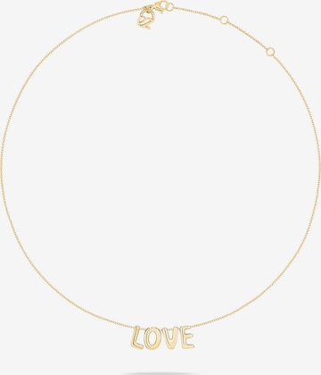 Echtzeit Kette 'Love Letters' in Gold: Vorderseite