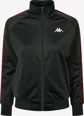 KAPPA Urheilutakki 'Banda Wanniston' värissä musta: etupuoli