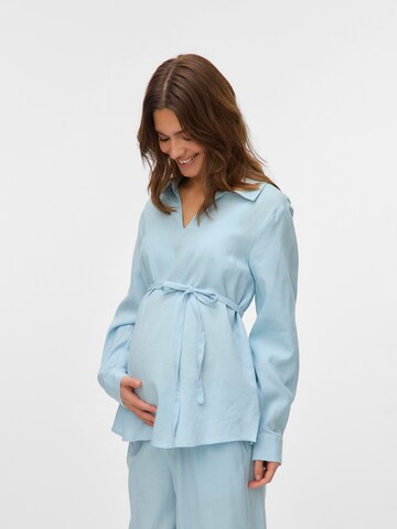Camicia da donna 'MLPETRA' di MAMALICIOUS in blu: frontale