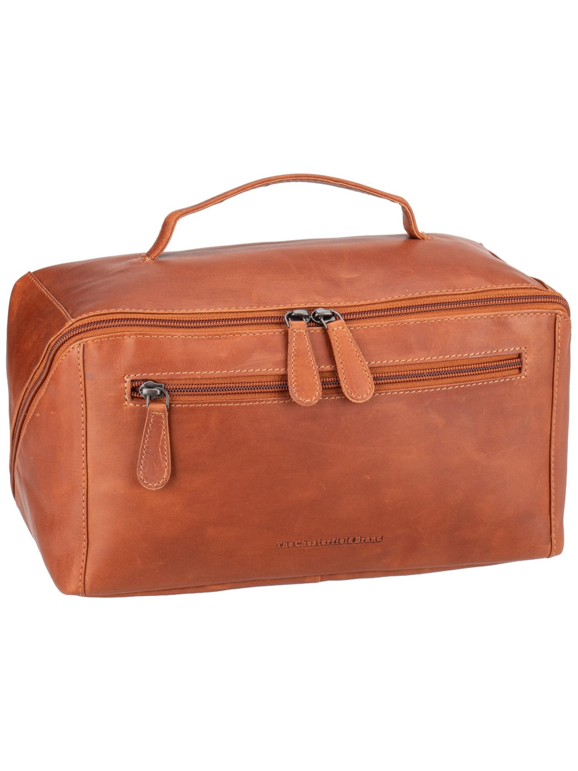 The Chesterfield Brand Kulturbeutel 'Trevia' in Braun: Vorderseite