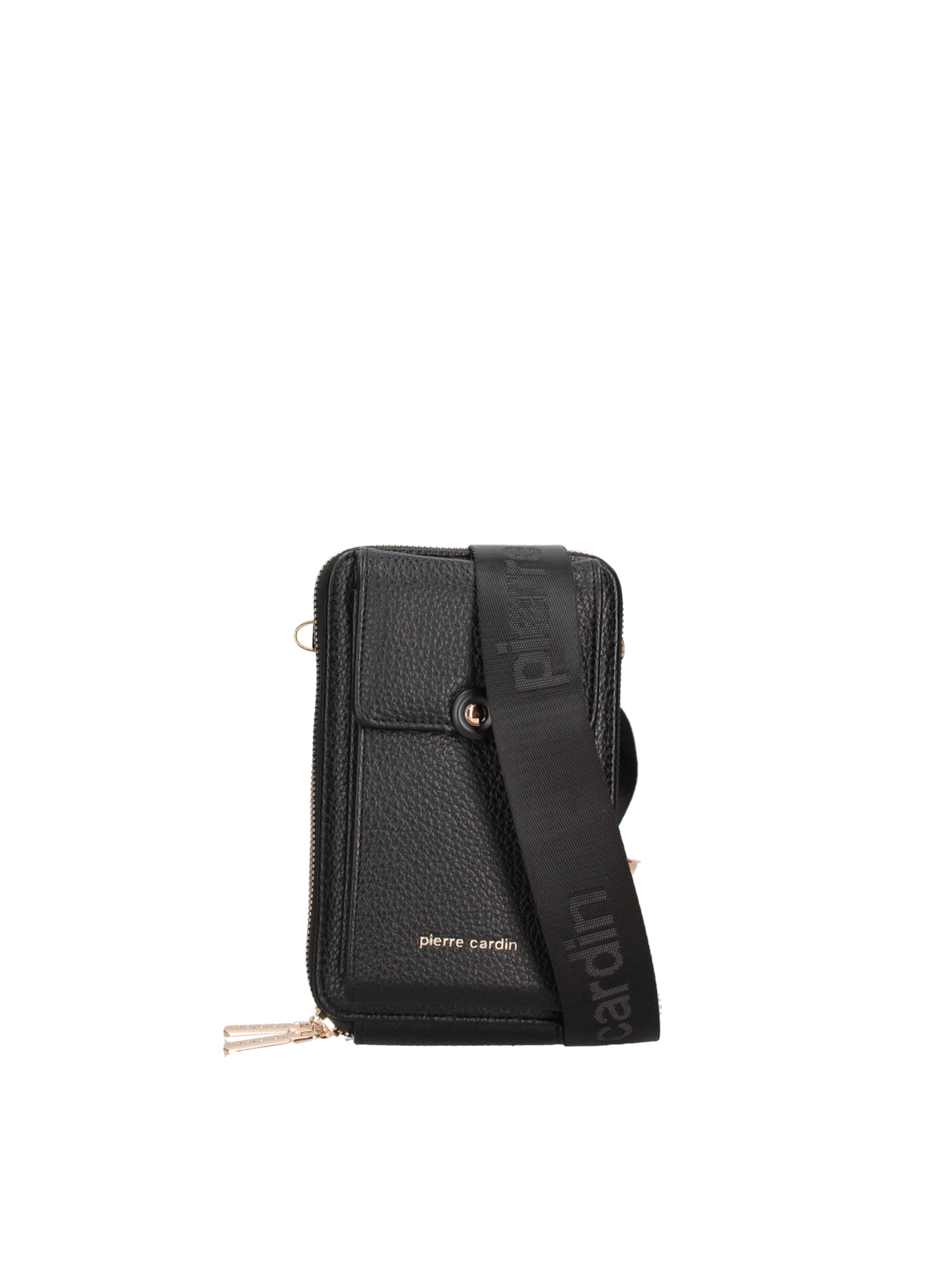 PIERRE CARDIN Smartphonehülle in Schwarz: Vorderseite