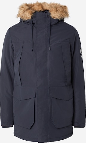 JACK & JONES Winter parka 'JJCAMP' in Blue: front