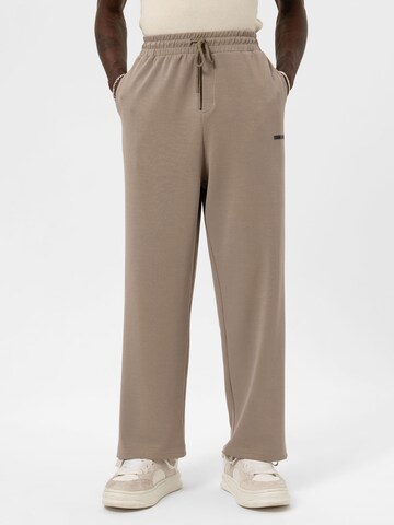 Loosefit Pantaloni 'Japanese Anemone' di VAMOS CLO in beige: frontale
