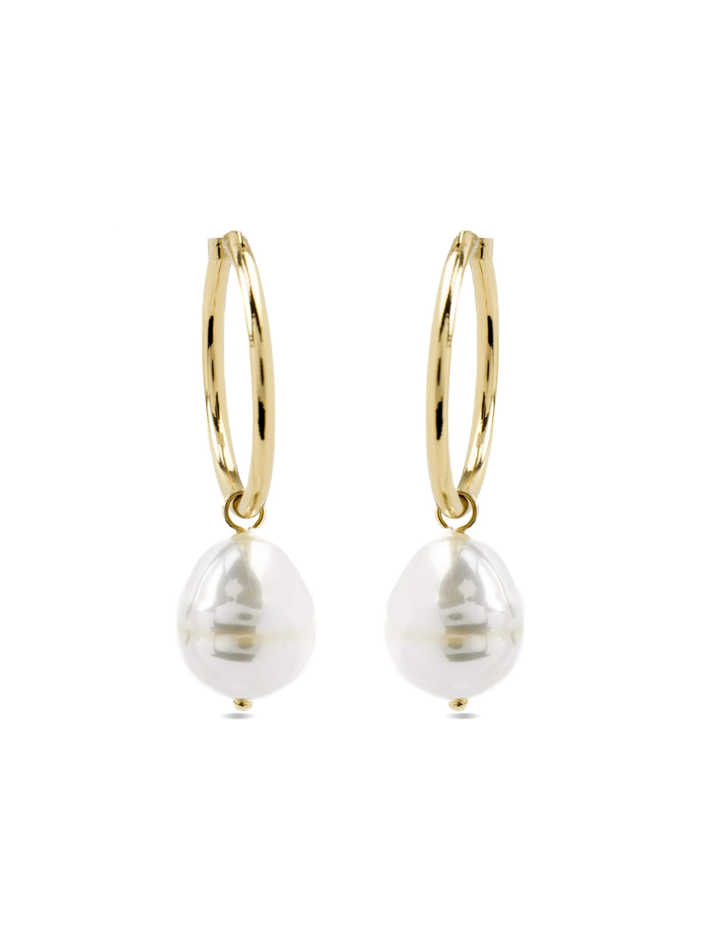 LUXBYLUX Earrings in White: front