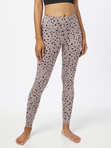 Hey Honey Skinny Sportbroek in Grijs: voorkant