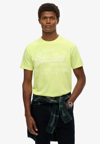 Superdry Shirt in Yellow: front
