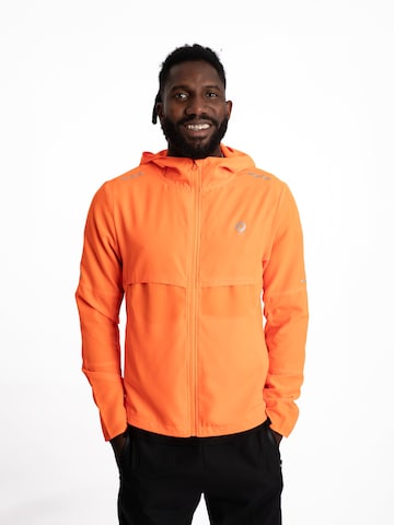mymotus Sports jacket 'Mymotus Men Comfort Running Jacke Shocking Orange RM41' in Orange: front