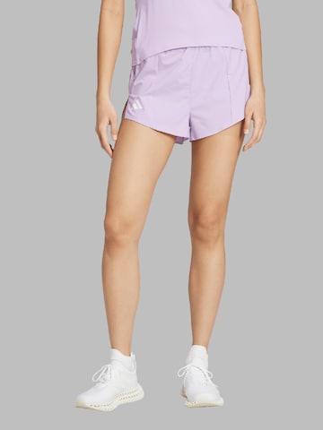 ADIDAS PERFORMANCE regular Sportsbukser 'ADIZERO' i lilla: forside