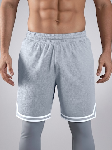 PANTONECLO Boardshorts 'Pantoneclo Men’s Gym Shorts with Side Gasket' in Grijs