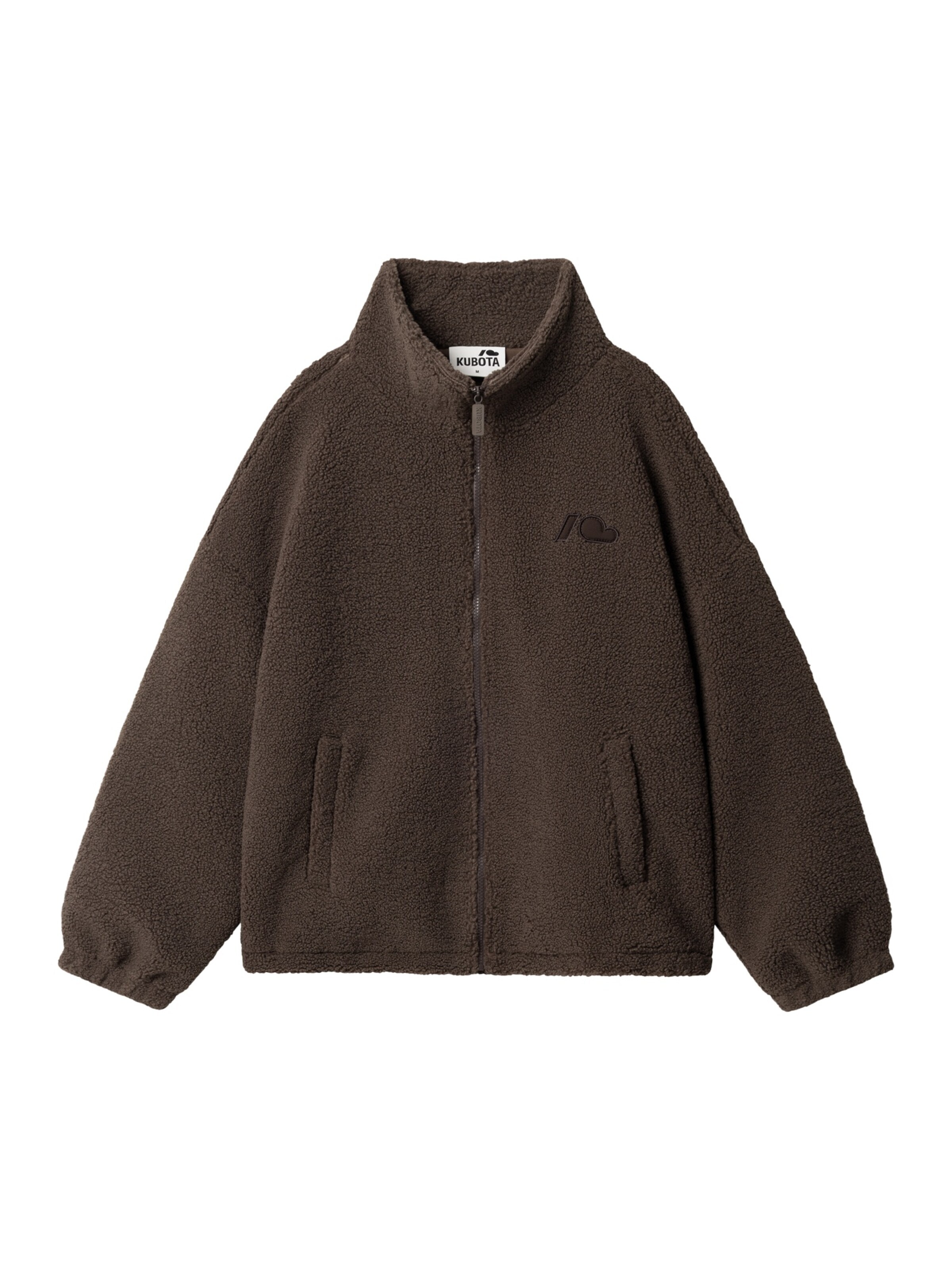 Kubota Sweatshirt 'Kubota Women's Oversized Fleece Sweatshirt Between-seasons Jacket' i brun