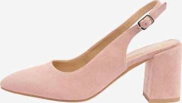 Escarpins à bride arrière Friends Like These en rose : devant