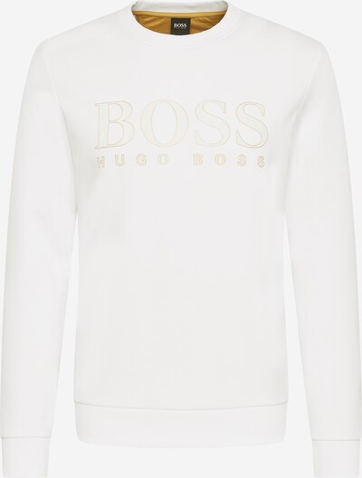 BOSS ATHLEISURE Суичър 'Salbo Iconic' в кафяво / бяло, Преглед на продукта