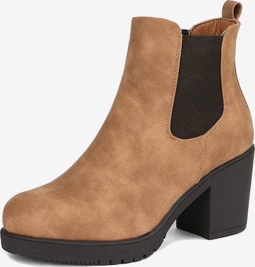 Dream Pairs Boots in Beige: front