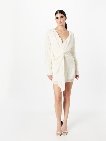 Robe Misspap en beige : devant