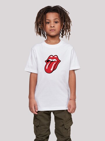 T-Shirt 'The Rolling Stones' F4NT4STIC en blanc : devant