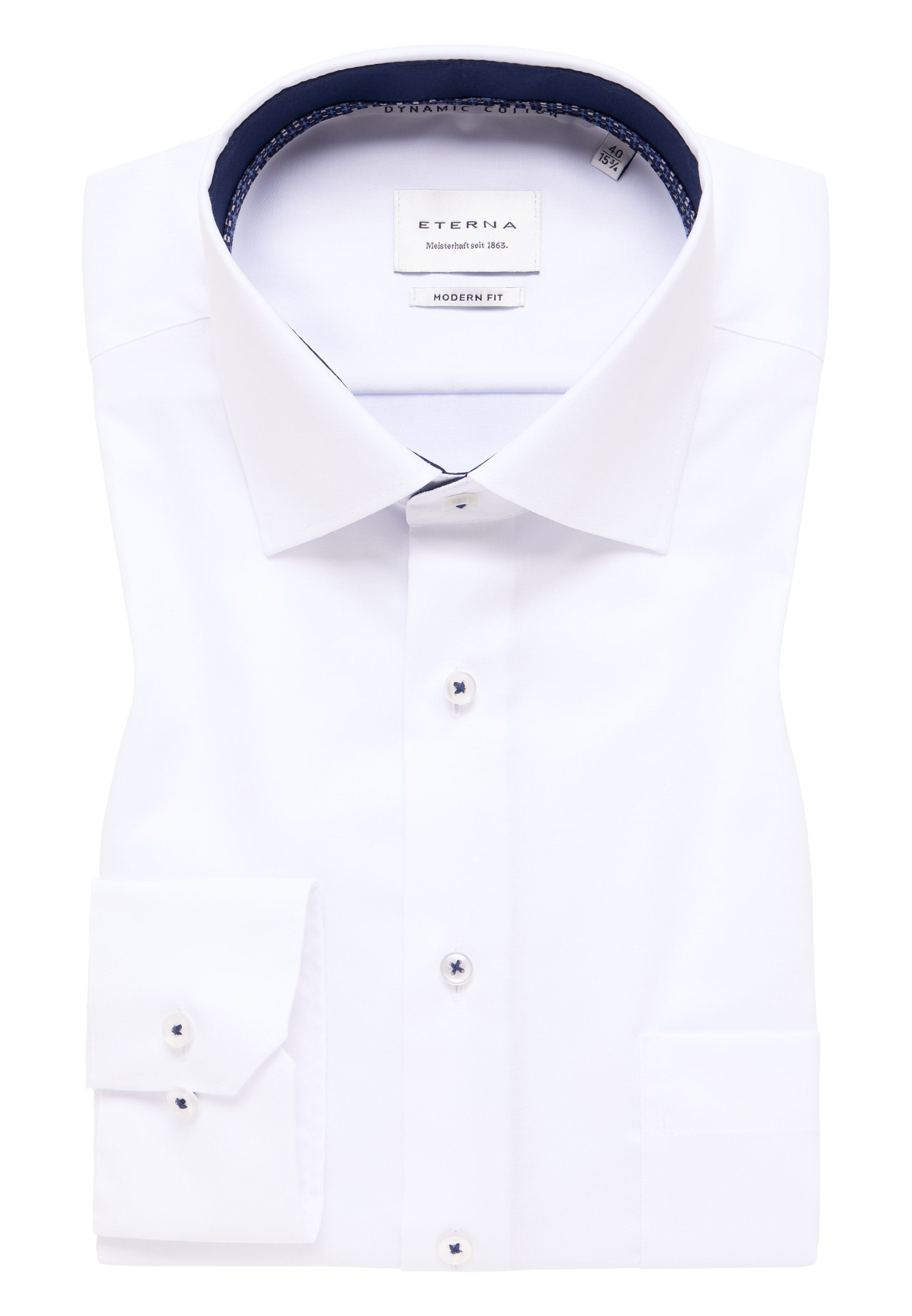 ETERNA Regular Fit Hemd in Weiß