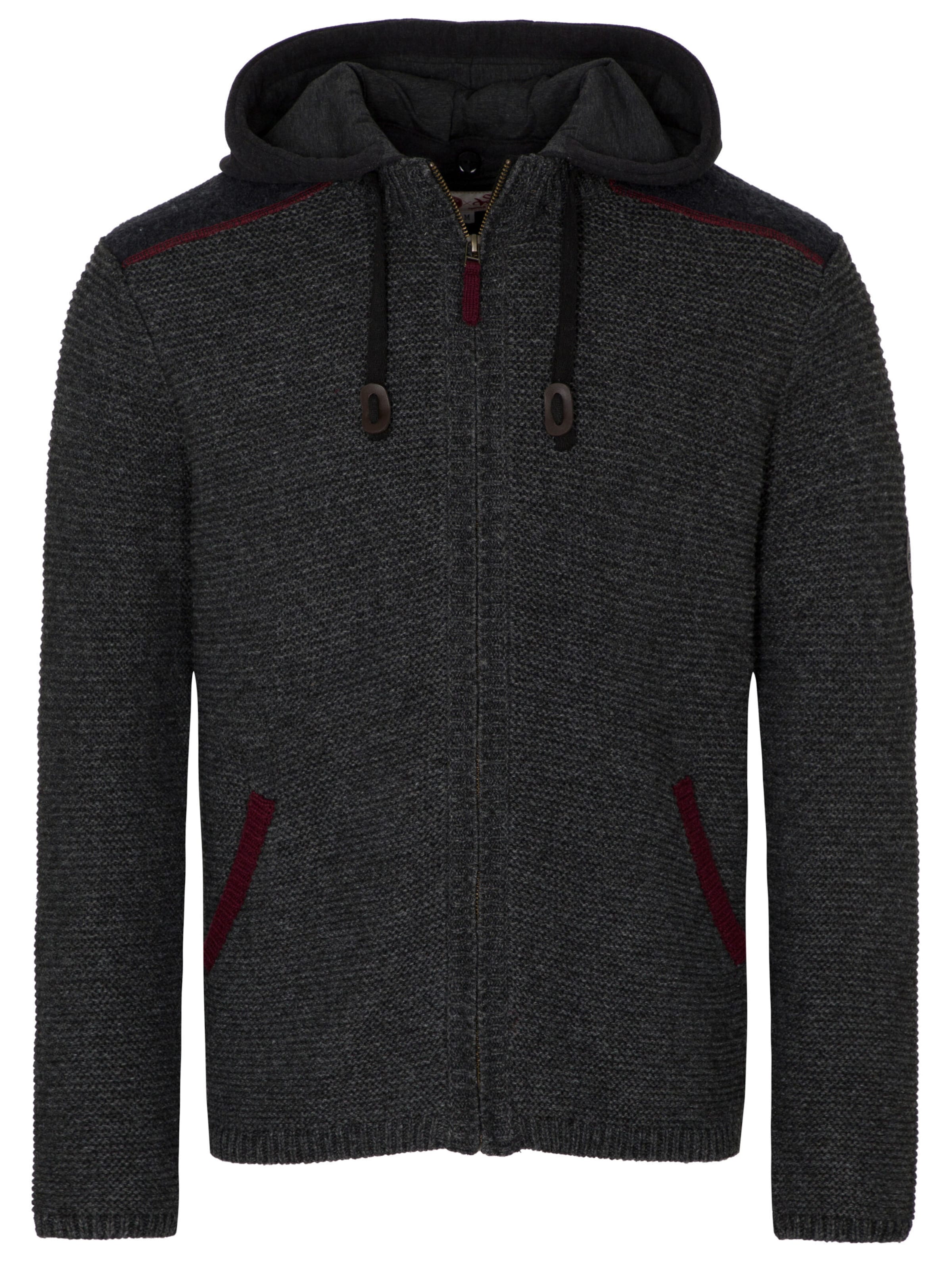 SPIETH & WENSKY Strickjanker 'FCB - Erben' in Grau: Vorderseite