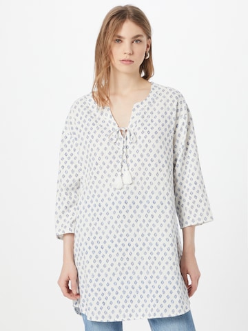 Cream Tuniek 'Annelise' in Wit: voorkant