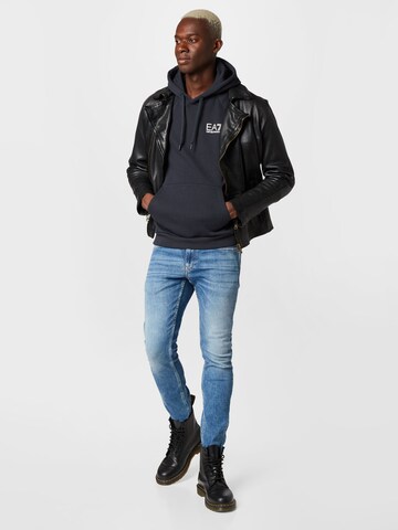 EA7 Emporio Armani Bluzka sportowa w kolorze niebieski