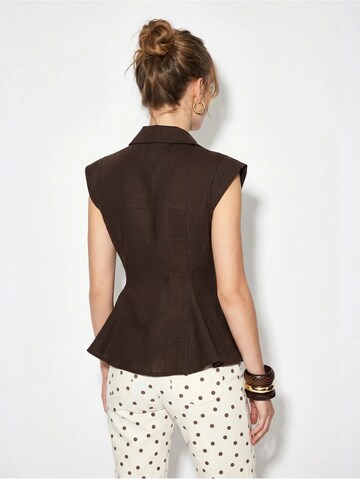 T-shirt 'Hemden' Bianco Lucci en marron