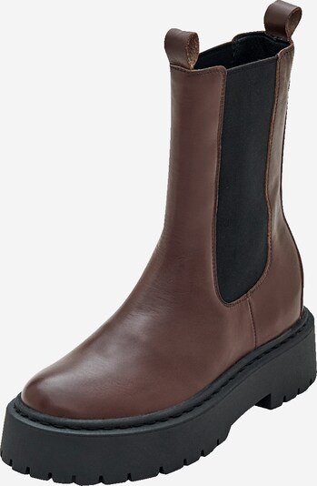 EDITED Bottines 'Gudrun' en chocolat, Vue avec produit