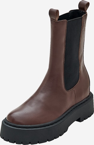 Bottines 'Gudrun' EDITED en marron : devant