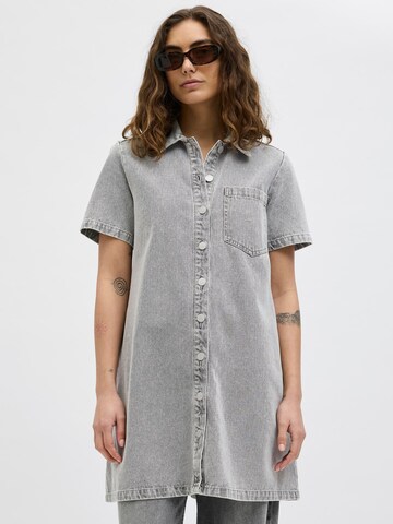 JJXX Shirt dress 'AMARA' in Grey: front