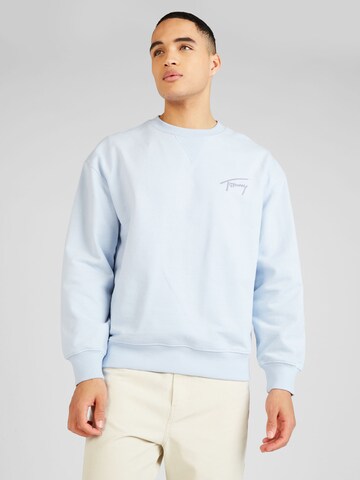 Tommy Jeans Sweatshirt in Blauw: voorkant