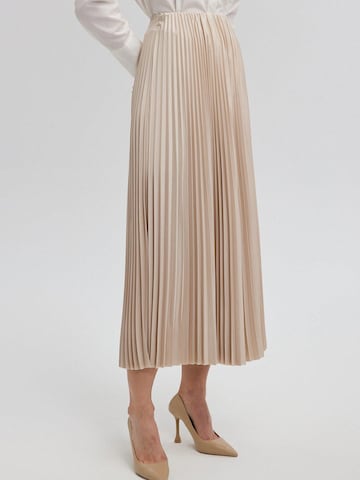 Touche Prive Skirt 'Pleated Skirt' in Beige
