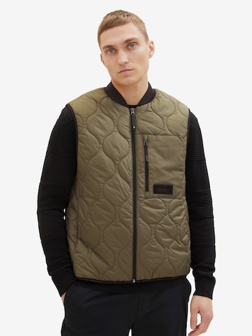 TOM TAILOR DENIM Vest in Green: front