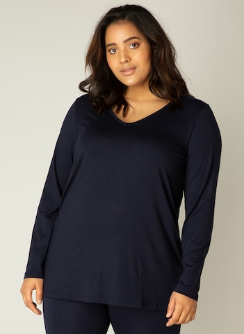 BASE LEVEL CURVY Shirt 'Alize' in Blau: predná strana