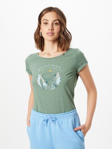 Ragwear - Camiseta 'FLORAH' en verde: frente