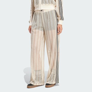 Wide leg Pantaloni di ADIDAS ORIGINALS in beige: frontale