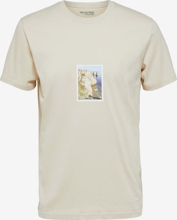 SELECTED HOMME Koszulka 'ALOHA' w kolorze beżowy: przód