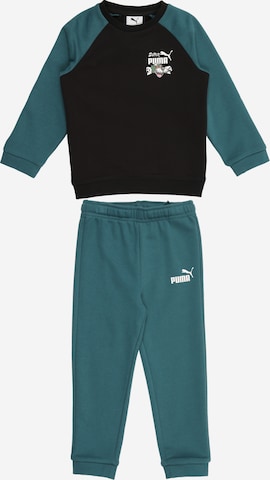 PUMA Sweatsuit 'MINICATS' in Green: front