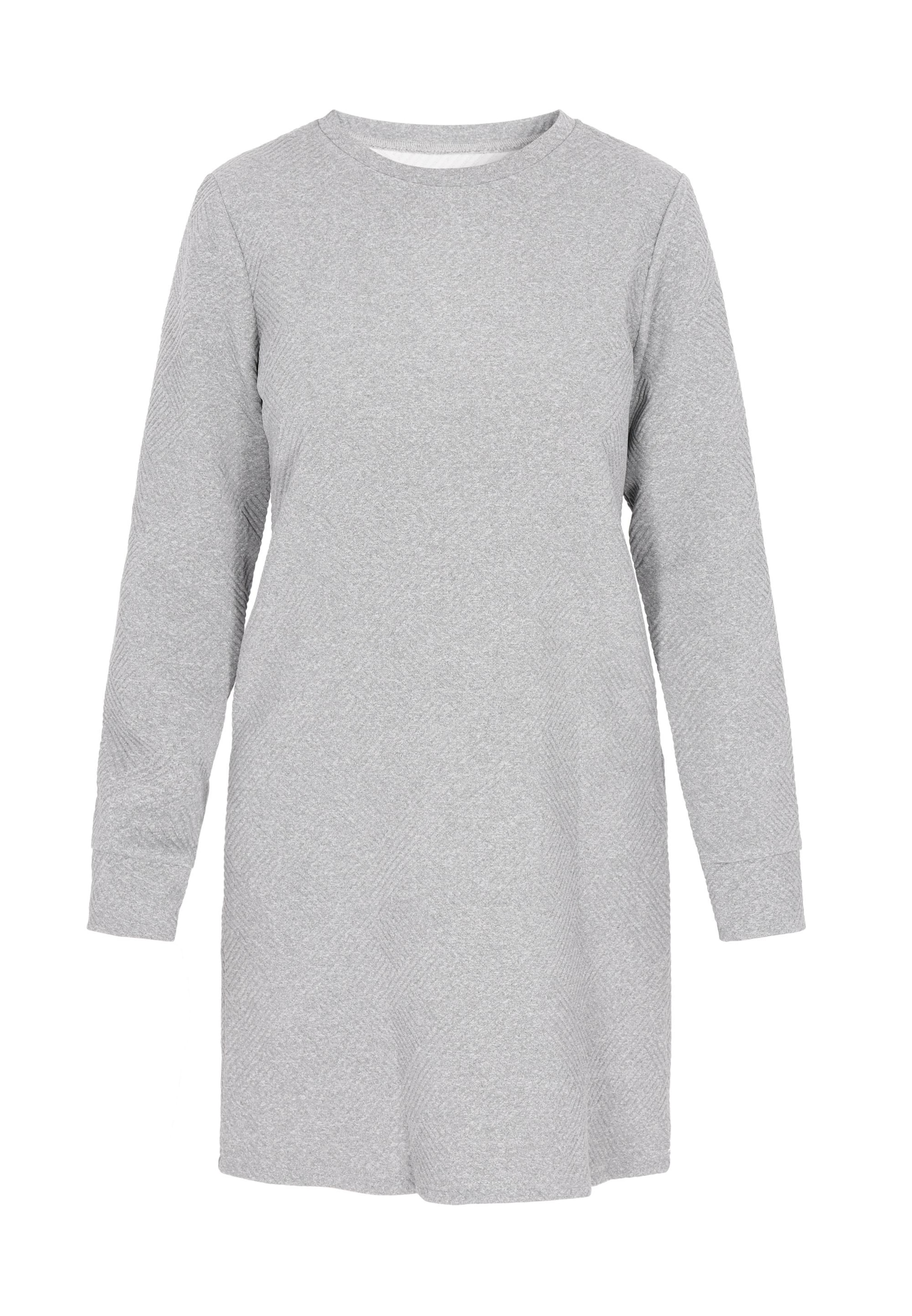 MIMO Jurk 'Comfortable' in Grijs: voorkant