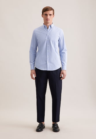 SEIDENSTICKER Comfort fit Button Up Shirt in Blue