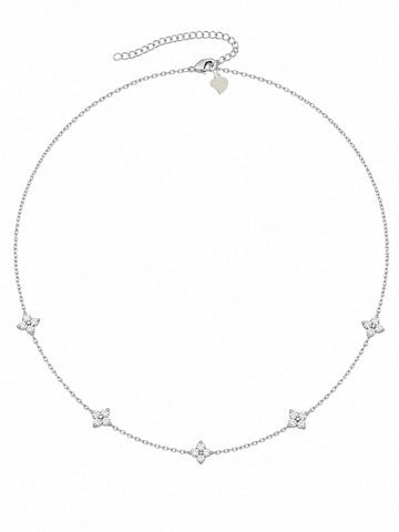 Alster Herz Kette 'Lucky Moments'‌‌ in Silber: Vorderseite