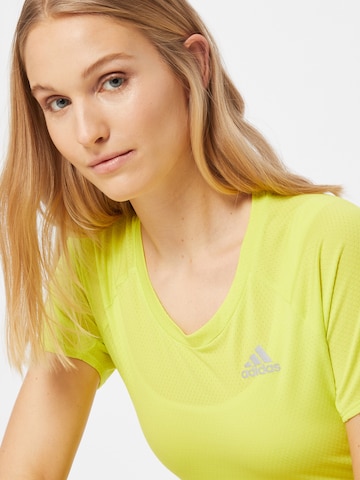 T-shirt fonctionnel 'Runner' ADIDAS SPORTSWEAR en jaune