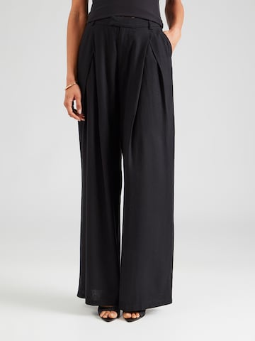 Loosefit Pantalon millane en noir : devant