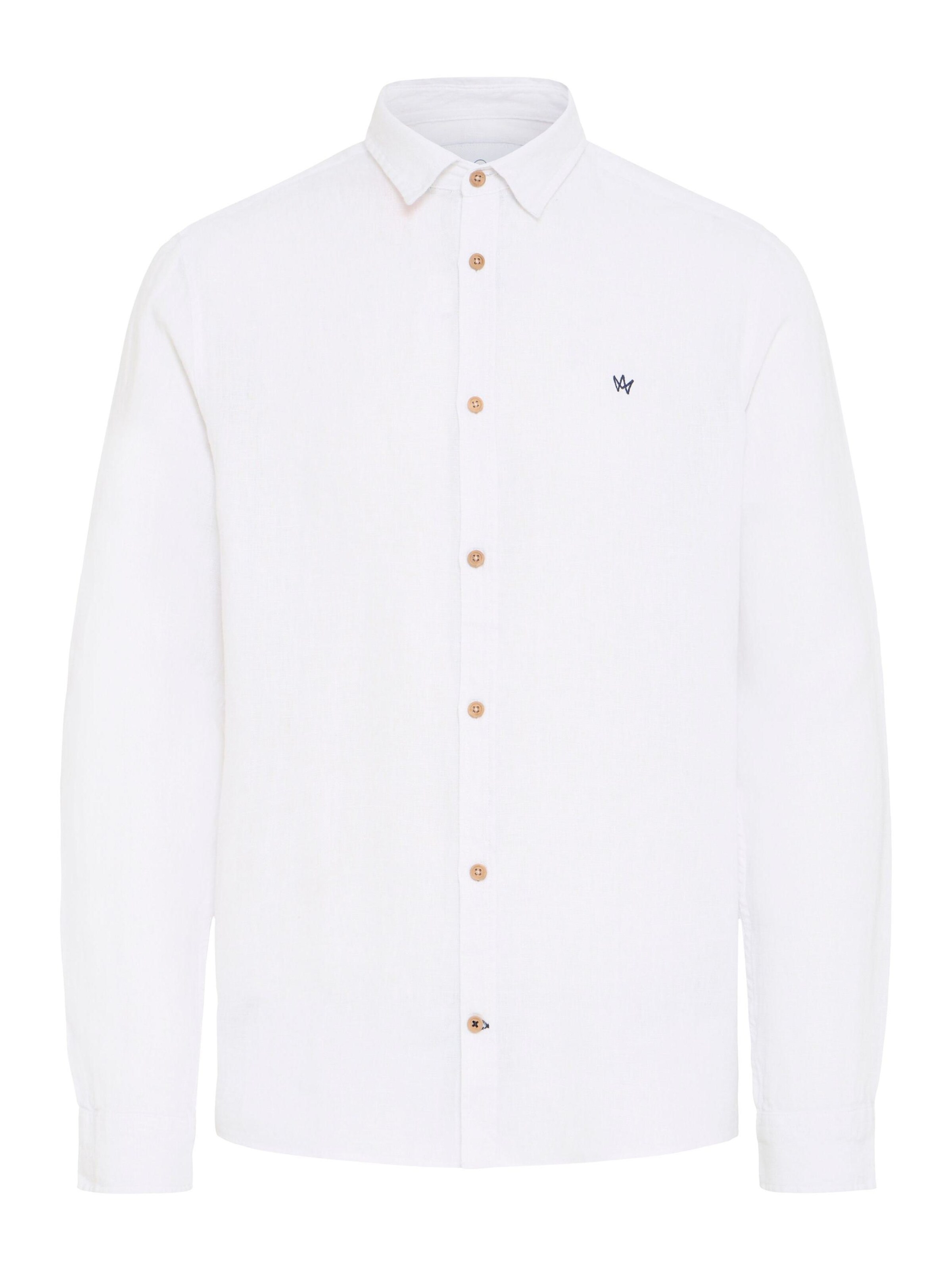 Coupe regular Chemise 'Heart' Kronstadt en blanc : devant