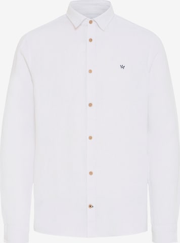 Kronstadt Hemd 'Heart' in Weiß: Vorderseite